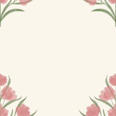 Kusursuz suluboya kapaklar, notlar, yumuşak arkaplan renkleri için eşsiz çiçek desenli arka plan. Suluboya sanat eseri. Çiçek sapı. Renkli çiçek.