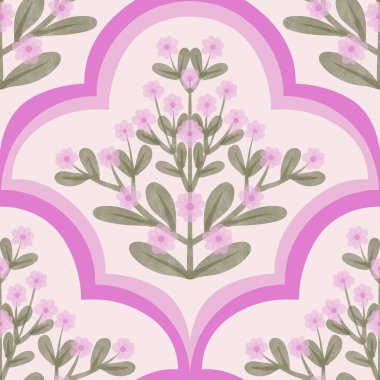 Kusursuz suluboya kapaklar, notlar, yumuşak arkaplan renkleri için eşsiz çiçek desenli arka plan. Suluboya sanat eseri. Çiçek sapı. Renkli çiçek.