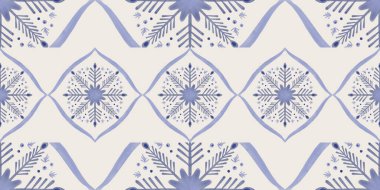 Kusursuz suluboya ve kapaklar, notlar, yumuşak arkaplan rengi için eşsiz kar taneleri deseni. Suluboya sanat eseri. Kış titreşimleri için kar taneleri deseni arka planı.