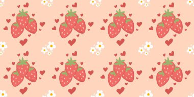 Kusursuz suluboya ve kapaklar için eşsiz çilek desenli arka plan, notlar, yumuşak arkaplan rengi. Suluboya sanat eseri. Tasarım için çilek deseni arkaplanı gerekli.