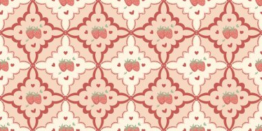 Kusursuz suluboya ve kapaklar için eşsiz çilek desenli arka plan, notlar, yumuşak arkaplan rengi. Suluboya sanat eseri. Tasarım için çilek deseni arkaplanı gerekli.