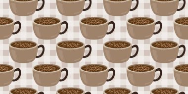 Sıcak ve lezzetli içeceklerle dolu bardaklar. Çikolata, kahve, kakao ve kremalı fincanlar çizilmiş. Karalama kış mevsimlik elementleri beyaza izole edilmiş tasarım için. Samimi El çizimi. Desen Tasarım İllüstrasyonu.