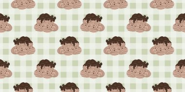 Sıcak ve lezzetli içeceklerle dolu bardaklar. Çikolata, kahve, kakao ve kremalı fincanlar çizilmiş. Karalama kış mevsimlik elementleri beyaza izole edilmiş tasarım için. Samimi El çizimi. Desen Tasarım İllüstrasyonu.