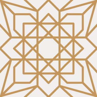 Otantik Arap tarzında kusursuz bir desen. Ramadhan Düzen Arkaplanı. Beyaz Altın Arkaplan.