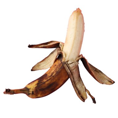 Muz, organik meyve, sağlıklı izole edilmiş.