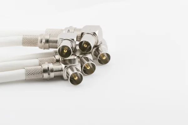 Many connectors for TV — Stock Photo, Image