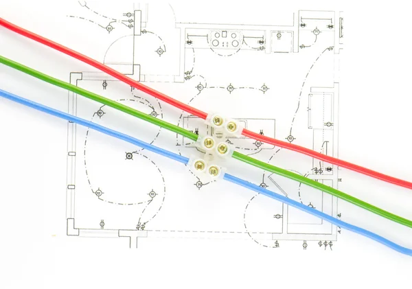 Üç yastıkları bağlayıcı çizimdir