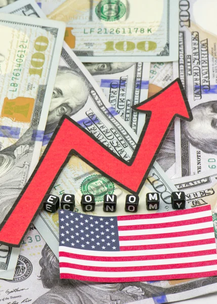 The growth of the US stock market — Stock Photo, Image