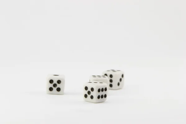 Dice on a white background — Stock Photo, Image