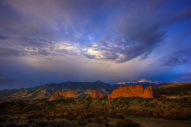 Dawn at Garden of the Gods clipart
