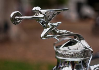 1930'larda klasik otomobil hood oranment