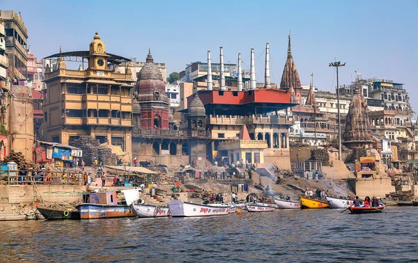 Manikarnika Ganges Ghat Varanasi —  Fotos de Stock