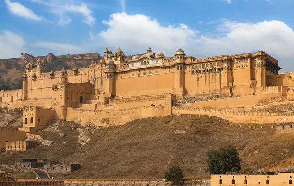 Forte Âmbar Histórico Jaipur Rajasthan — Fotografia de Stock