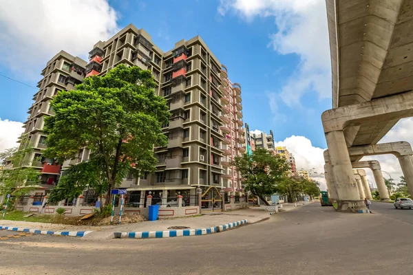 City High Rise Apartman Épületek Városi Rajarhat Területén Kolkata India — Stock Fotó