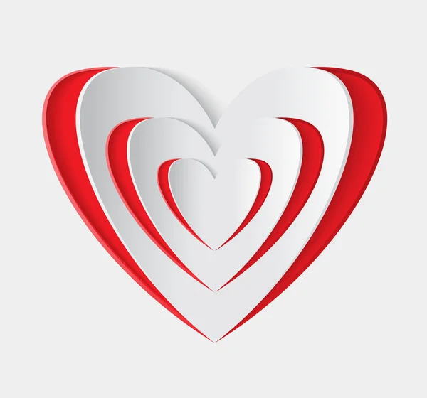 Red heart icon. — Stock Vector