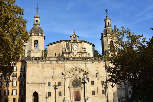 San Nicolas Kilisesi, Casco Viejo 'nun eski mahallesi, Bilbao İspanya