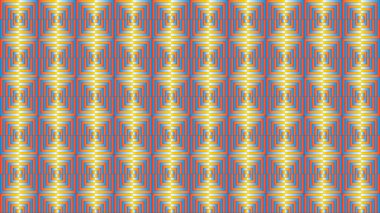 Canlı gökkuşağı gradyanı içeren eşmerkezli karelerin kusursuz operasyon sanatı geometrik deseni.