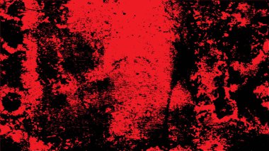Soyut kırmızı ve siyah grunge deseni, sıkıntılı gürültü efekti ve yüksek kontrastlı kumsal desenli.