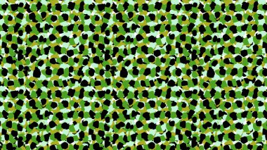 Yeşil, siyah ve bronz organik şekilli kusursuz kamuflaj desenleri. Soyut doku.