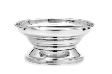 Beyaz arkaplanda metal tablo faydacı parçası