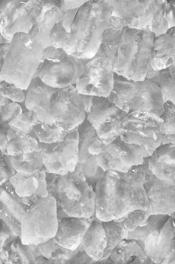 Yukarıdan görünen buz parçalarının dokusu.