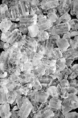 Yukarıdan görünen buz parçalarının dokusu.