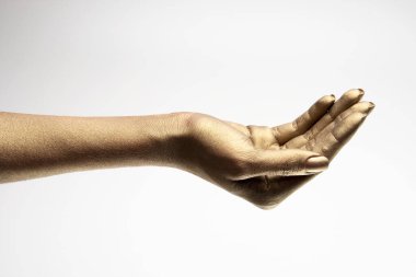 Beyaz arkaplanda çeşitli pozlar, jestler ve renkler bulunan kadın elleri.