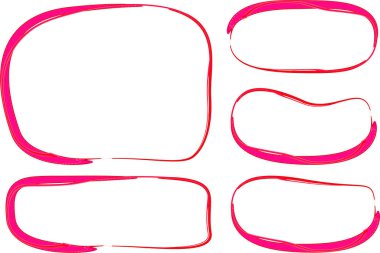 pembe kırmızı renkli yaratıcı biçim soyut sınırlar