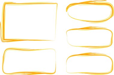 turuncu vuruş tasarımı çerçeveleri