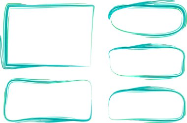 Zümrüt mavisi vuruş tasarımı çerçeveleri