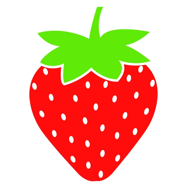 쉬운 딸기 과일 — 스톡 벡터
