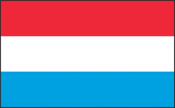 Flag of luxembourg red white and blue — Stock Vector