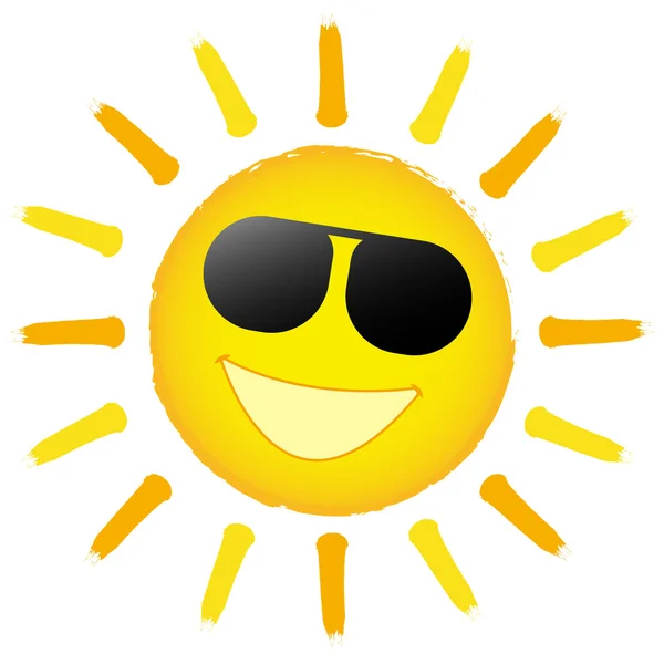Buon sole con occhiali da sole — Vettoriale Stock