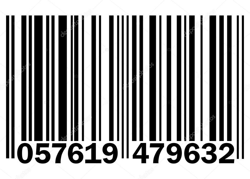 a black stroke barcode