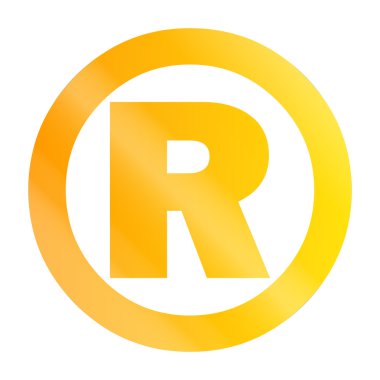 r işareti kopya doğru marka altın için