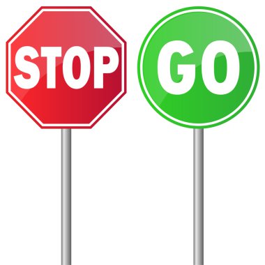 kırmızı kırmızı ve yeşil işareti gitmek