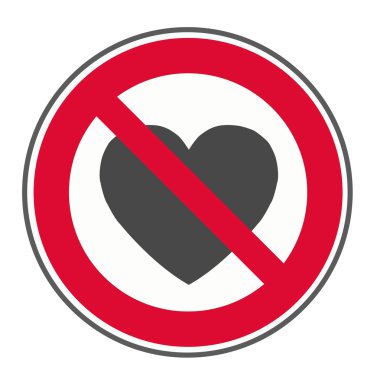 Kırmızı aşk ve ilişki işaretidir üzerinde