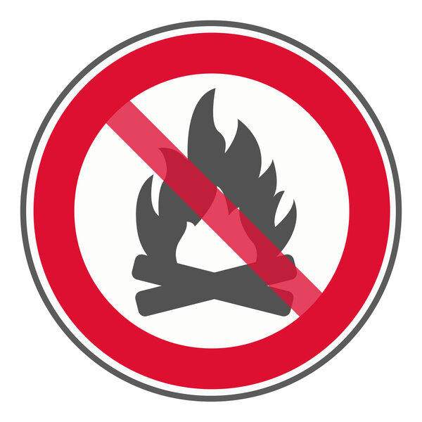 костра красный знак не допускается