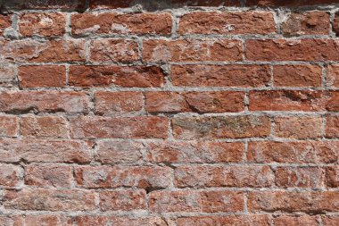 oluşan kumtaşı eski kırmızı tuğla duvar