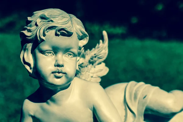 Stone angel for mourning in chruch or by death Stock Photo