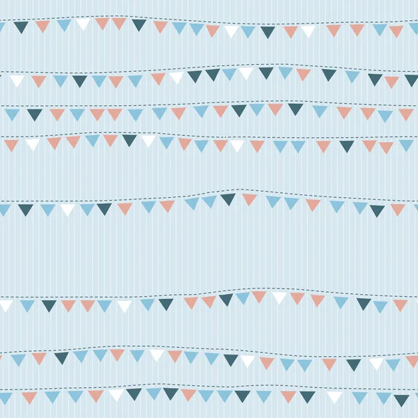 Seamless pattern with cute flags — Stock Vector