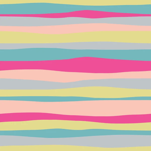Patrón abstracto horizontal colorido sin costura — Vector de stock