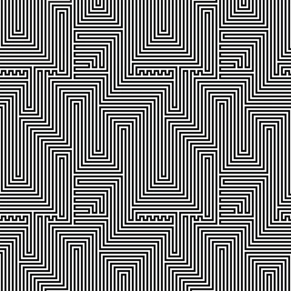 Abstrakte Linien nahtlose Muster. Optische Täuschung — Stockvektor