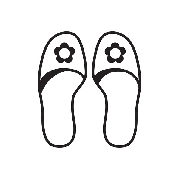 Home pantofole icona — Vettoriale Stock