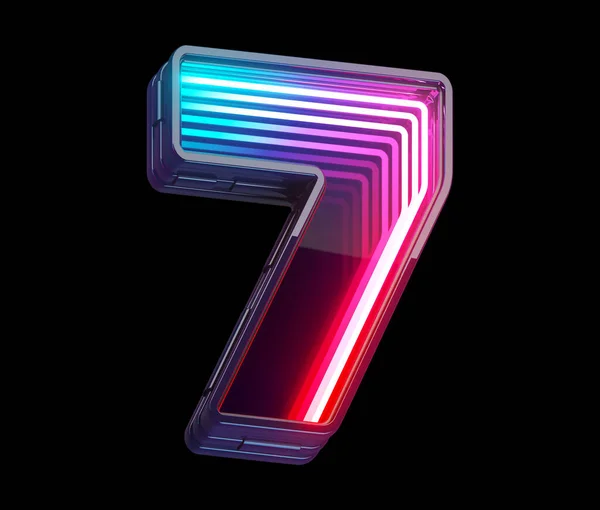 Infinity Light Font Neon Numero — Foto Stock