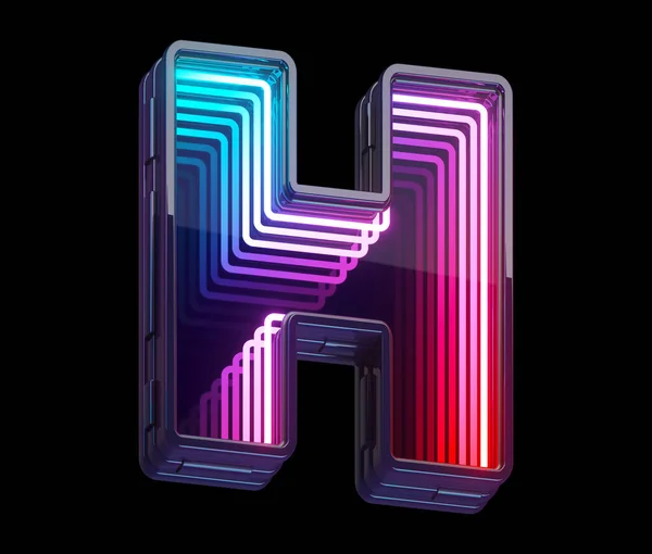 Infinity Light Neon Font Letra —  Fotos de Stock