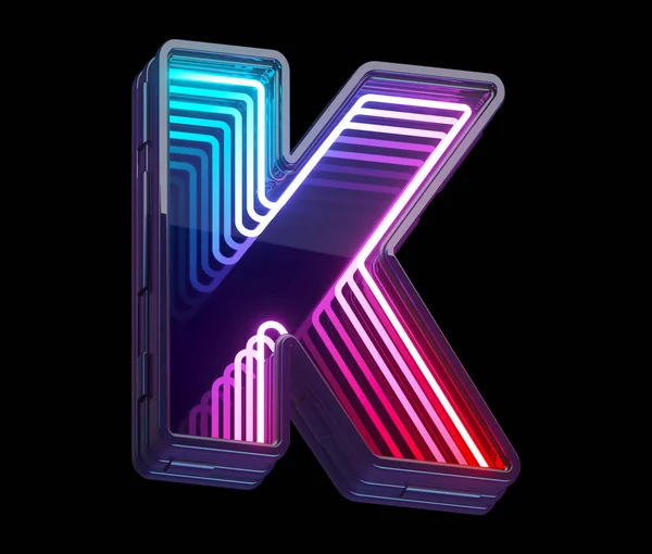 Infinity Light Neon Font Letter — Stock Photo, Image