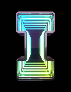 Sonsuz Neon yazı tipi. Miniminnacık. Mektup I.