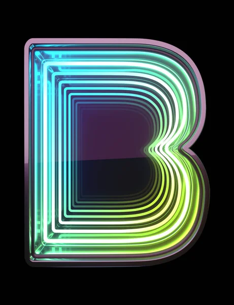 Infinity Neon Lettertype Een Klein Lichtje Brief — Stockfoto