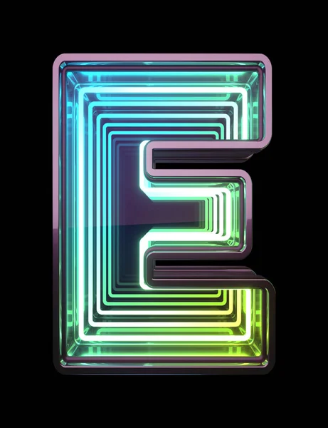 Infinity Neon Lettertype Een Klein Lichtje Brief — Stockfoto